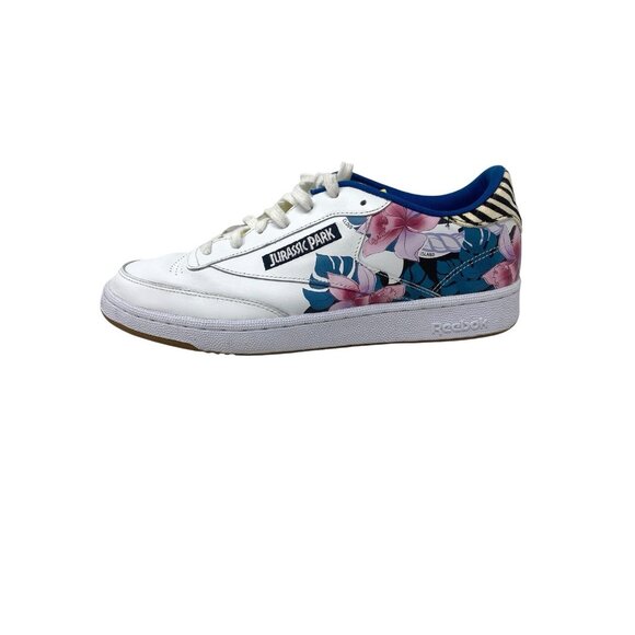 Reebok Jurassic Park x Club C 85 Dennis Nedry - White Multicolor Mens Size 10 main image 5